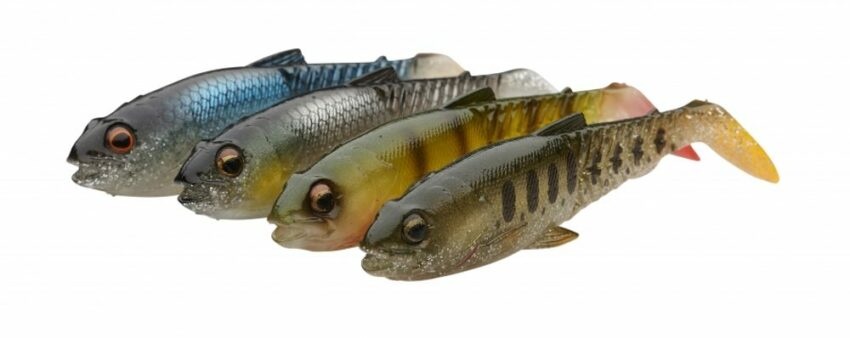 Savage Gear Gumová nástraha Craft Cannibal Paddletail Clear Water Mix 4pc - 8