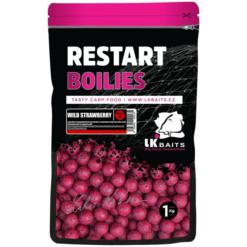 LK Baits Boilie ReStart Wild Strawberry 20mm 1kg
