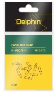 Delphin Karabinka Fastlock Snap C-01 10ks - Velikost 1/18kg