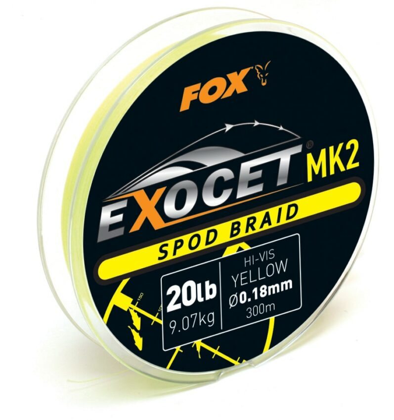 Fox Šňůra Exocet MK2 Spod Braid Yellow 0