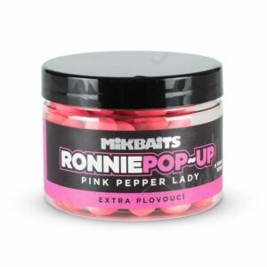 Mikbaits Plovoucí boilie Ronnie pop-up Pink Pepper Lady 150ml - 14mm