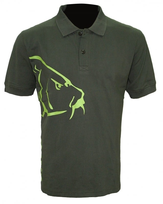Zfish Tričko Carp Polo T-Shirt Olive Green - L