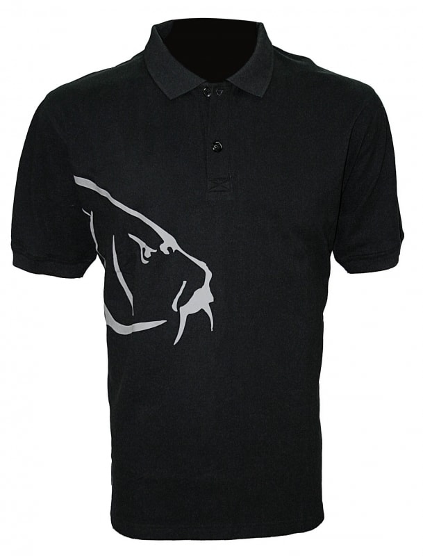 Zfish Tričko Carp Polo T-Shirt Black - L