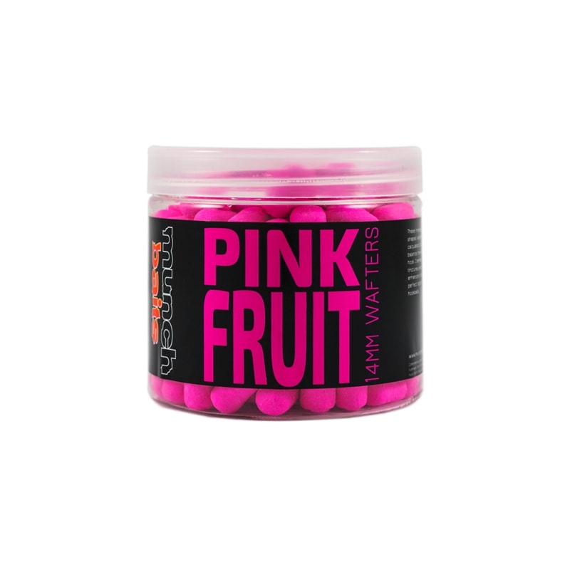 Munch Baits Visual Range Wafters Pink Fruit 100g - 14mm