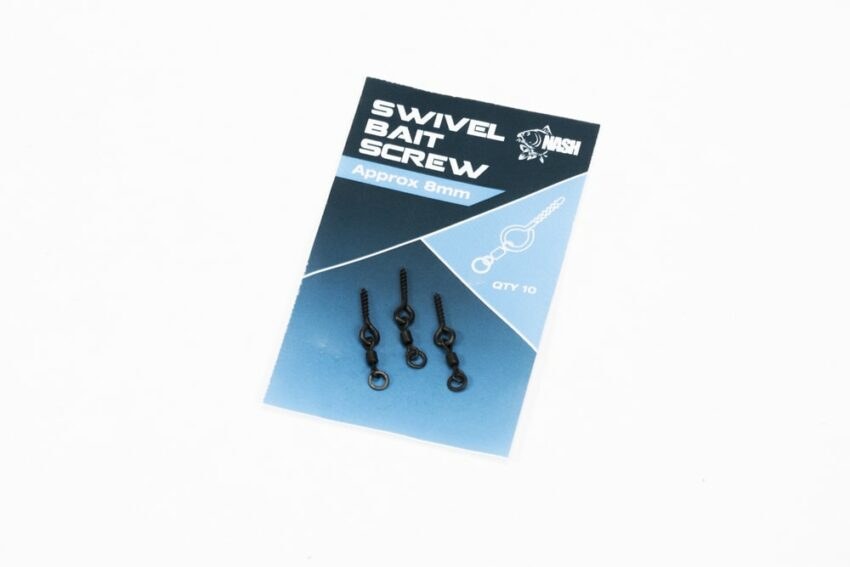 Nash Kolíček s mikroobratlíkem Swivel Bait Screw 10ks - 8mm