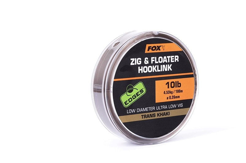 Fox Plovoucí vlasec Zig & Floater Hooklink Trans Khaki 100m - 10lb - 0.26mm
