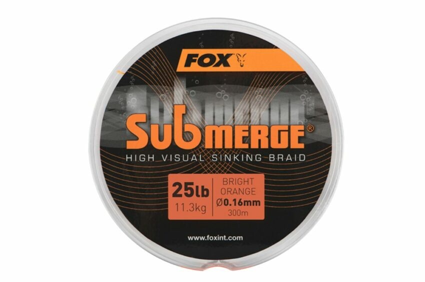Fox Šňůra Submerge High Visual Orange Sinking Braid - 0