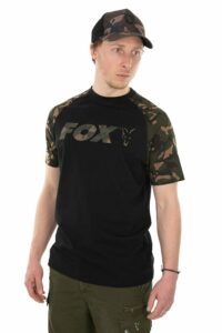 Fox Triko Raglan T-Shirt Black/Camo - XXL