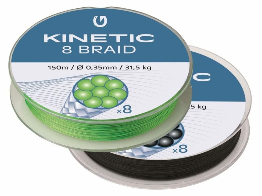 Kinetic Šňůra 8 Braid Fluo Green 150m - 0