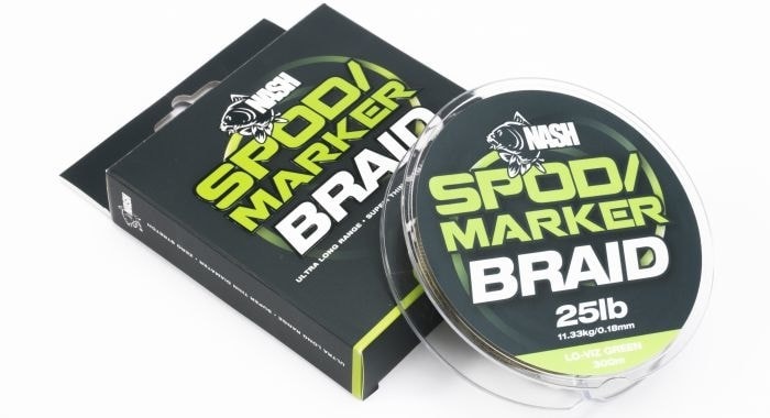 Nash Šňůra Spod & Marker Braid 300m - Hi-Viz Green 25lb/0.18mm
