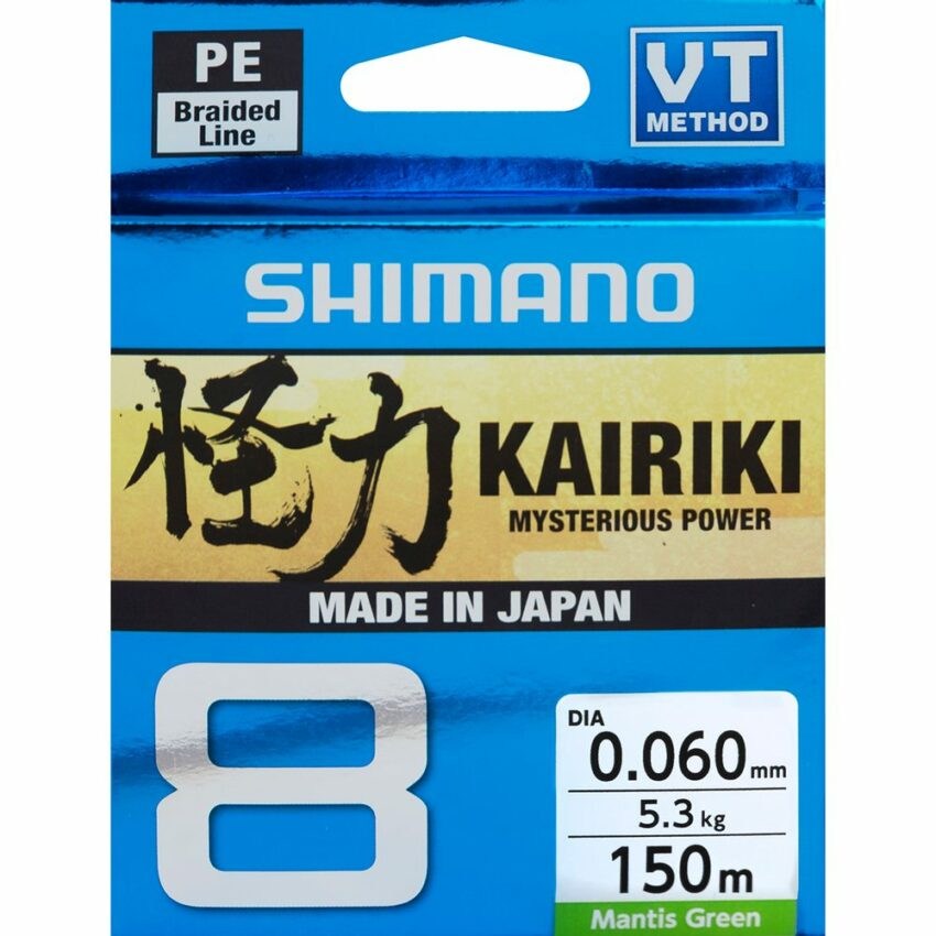 Shimano Šňůra Kairiki 8 Mantis Green 150m - 0