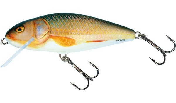 Salmo Wobler Perch Floating 12cm - Real Roach
