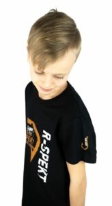 R-SPEKT Dětské tričko Fishing Edition black - 9-10 let