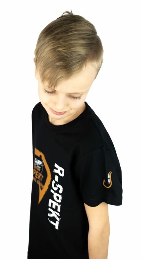 R-SPEKT Dětské tričko Fishing Edition black - 11-12 let