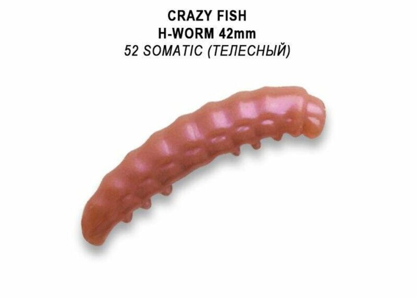 Crazy Fish Umělá Nástraha MF H worm 42mm Barva 52 Sýr