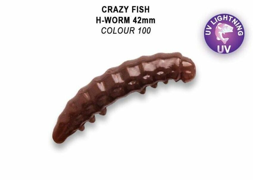 Crazy Fish Umělá Nástraha MF H worm 42mm Barva 100 Sýr Floating