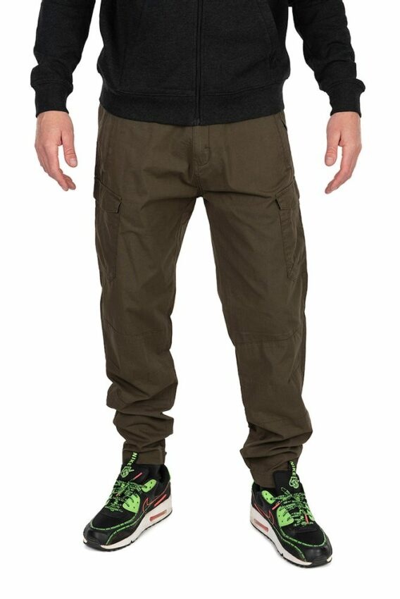 Fox Kalhoty Collection LW Cargo Trousers Green & Black - L