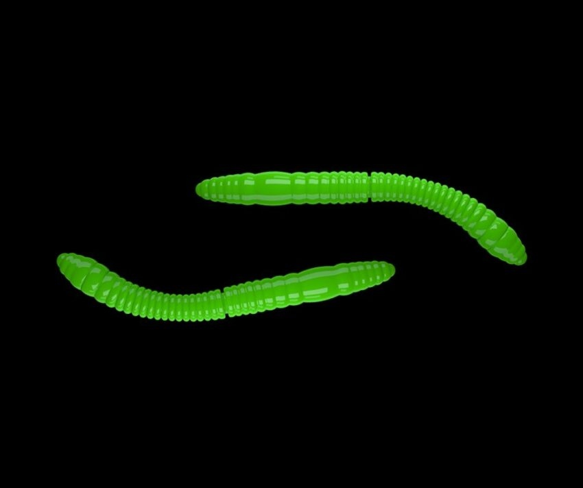 Libra Lures Fatty D’Worm Hot Green - D’Worm 6