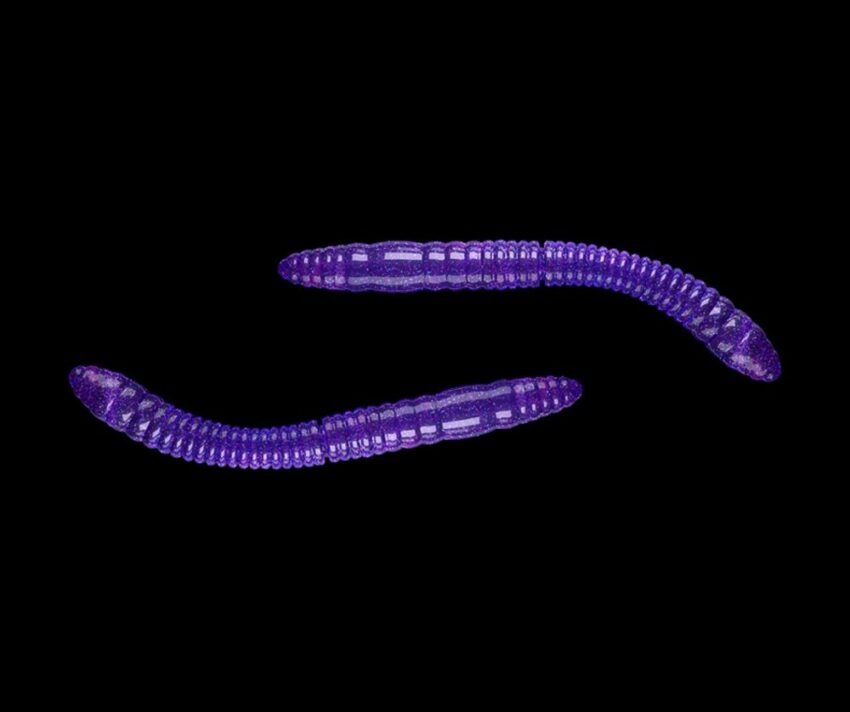 Libra Lures Fatty D’Worm Purple with Glitter - D’Worm 6