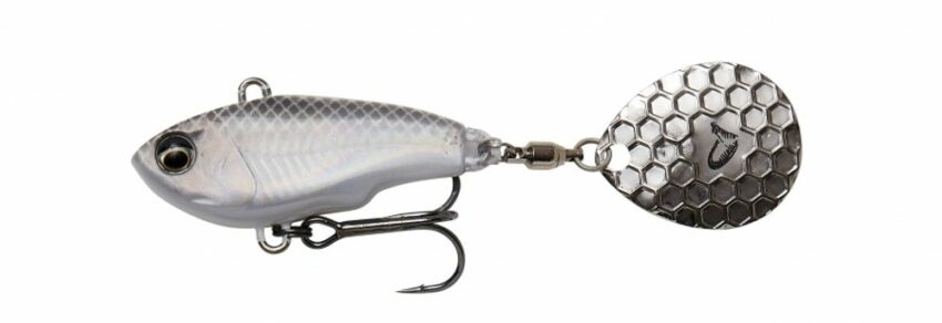 Savage Gear Wobler Fat Tail Spin Sinking White Silver - 5