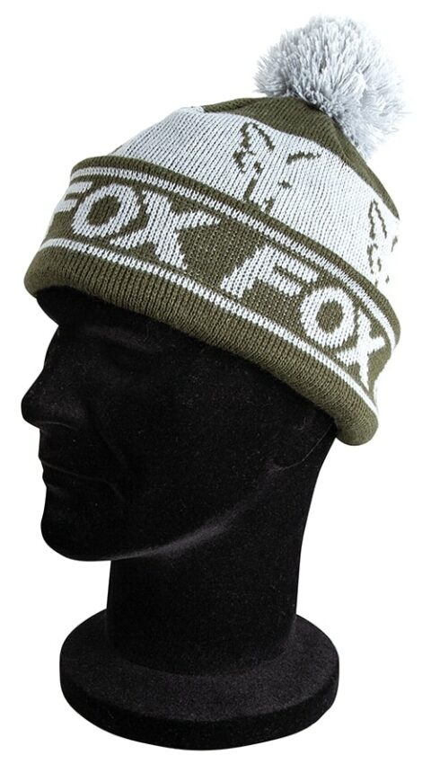 Fox Čepice Green/Silver - Lined Bobble Hat