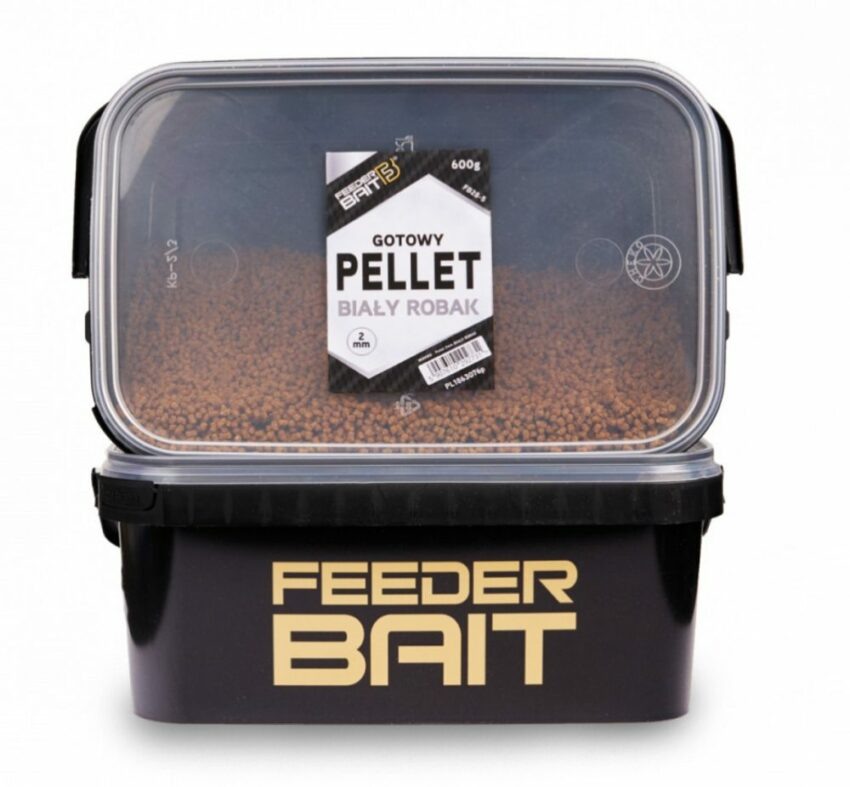 FeederBait Pellet 2 mm Ready to fish 600 g - Bilý červ