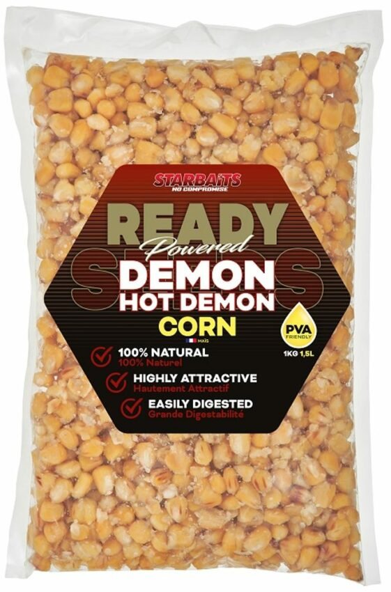 Starbaits Partikl Ready Seeds 1kg - Hot Demon Corn