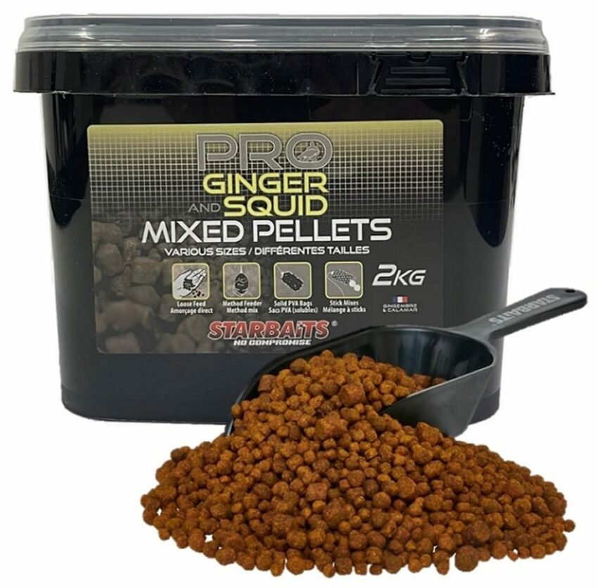 Starbaits Pelety Pro Ginger Squid  Mixed 2kg