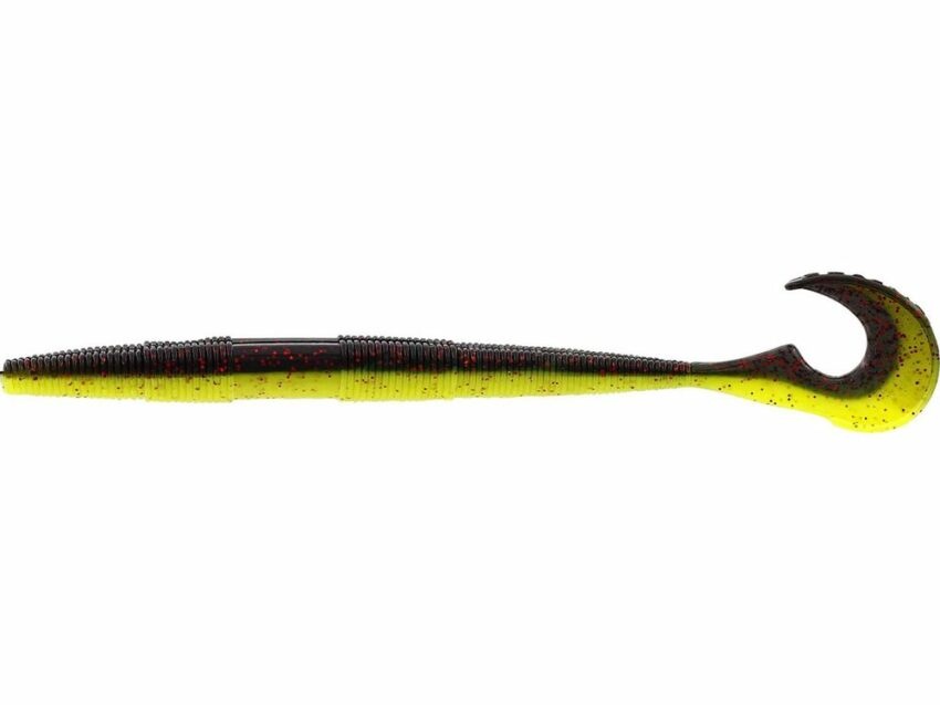 Westin Umělá plovoucí nástraha červ Swimming Worm Black/Chartreuse - 13cm / 5g / 5ks