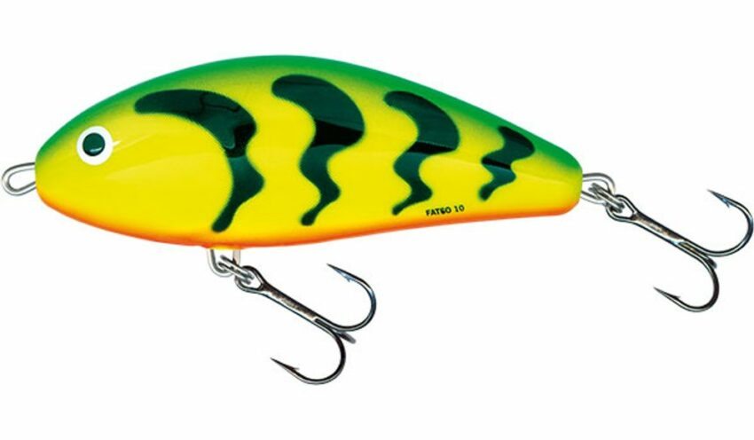 Salmo Wobler Fatso Sinking Green Tiger - 10cm