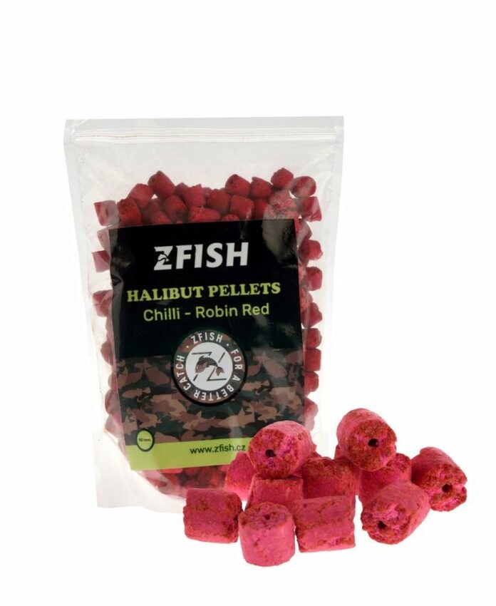 Zfish Pelety Halibut Pellets 10mm 1kg - Chilli-Robin Red