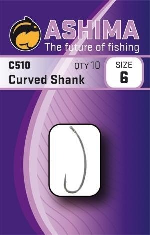 Ashima Háčky C510 Curved Shank 10ks - vel. 10