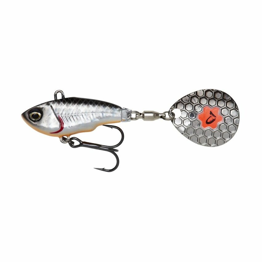 Savage Gear Wobler Fat Tail Spin Sinking Dirty Silver - 5